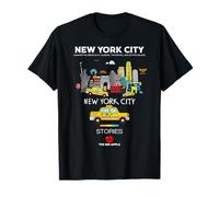 I Love NYC, New York City Wonderful Stories with Cartoon Art Camiseta