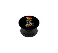 I Love NYC, Urban Skateboarding Bear Street Art Graphic PopSockets PopGrip Adhesivo