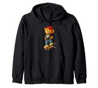I Love NYC, Urban Skateboarding Bear Street Art Graphic Sudadera con Capucha