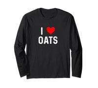 I Love Oats - Corazón - Angustiado - Crop Farm Farmer Farming Manga Larga
