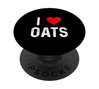 I Love Oats - Corazón - Angustiado - Crop Farm Farmer Farming PopSockets PopGrip Adhesivo