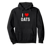 I Love Oats - Corazón - Angustiado - Crop Farm Farmer Farming Sudadera con Capucha