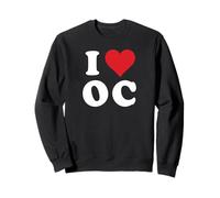 I Love OC Initials I Heart O.C. First Last Name O C Sudadera