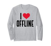 I Love Offline (Desintoxicación Digital) (Heart Graphic) Manga Larga