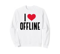 I Love Offline (Desintoxicación Digital) (Heart Graphic) Sudadera