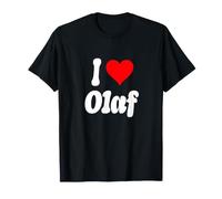 I Love Olaf Heart Nombre Diseño Camiseta