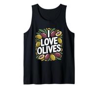 I Love Olives Bold Declaración Diversión Camiseta sin Mangas