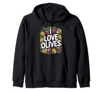 I Love Olives Bold Declaración Diversión Sudadera con Capucha