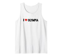 I Love Olympia Washington - Heart Travel Trip Vacaciones Camiseta sin Mangas