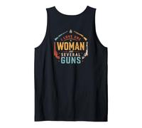 I Love-One Woman and Several Guns Lover Husband Boyfriend Camiseta sin Mangas