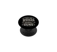 I Love-One Woman and Several Guns Lover Husband Boyfriend PopSockets PopGrip Adhesivo