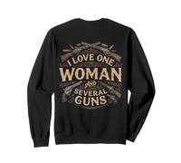 I Love-One Woman and Several Guns Lover Husband Boyfriend Sudadera