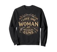 I Love-One Woman and Several Guns Lover Husband Boyfriend Sudadera