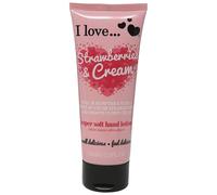 I love, originals, hydrating, hand lotion, strawberries & cream, 75 ml