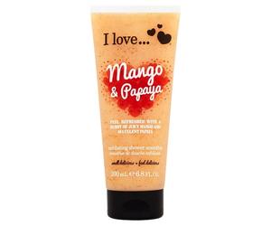I love, originals, mango & papaya, exfoliating, shower gel, for all sk