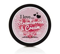 I Love Originals Strawberries & Cream Body Butter, Made With 87% Naturally Derived Ingredients Including Shea Butter & Coconut Oil For Soft & Hydrated Skin, Vegan-Friendly - 200ml