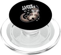I Love Otters - Lindo diseño de nutria juguetona PopSockets PopGrip para MagSafe