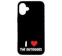 I Love Outdoors - Campamento Camper Camping Caminata Senderismo Senderismo Carcasa para iPhone 16 Plus