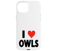 I Love Owls - Heart Barn Snowy Great Horned Owl Ornitología Carcasa para iPhone 15 Plus