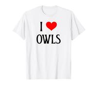 I Love Owls I Heart Owls, Amante de los pajaritos, observador Nocturno de Aves Camiseta