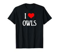 I Love Owls I Heart Owls, Amante de los pajaritos, observador Nocturno de Aves Camiseta
