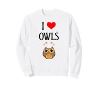 I Love Owls I Heart Owls, Amante de los pajaritos, observador Nocturno de Aves Sudadera