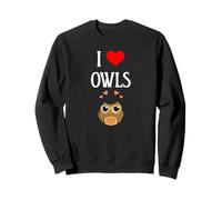 I Love Owls I Heart Owls, Amante de los pajaritos, observador Nocturno de Aves Sudadera