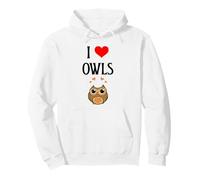 I Love Owls I Heart Owls, Amante de los pajaritos, observador Nocturno de Aves Sudadera con Capucha