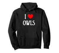 I Love Owls I Heart Owls, Amante de los pajaritos, observador Nocturno de Aves Sudadera con Capucha