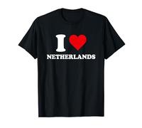 I Love Países Bajos Corazón Regalo Holandés Holandés Camiseta