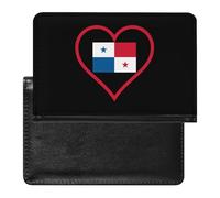 I Love Panama - Funda para pasaporte con diseño de corazón rojo con ranura para tarjetas, funda para pasaporte de viaje