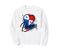 I Love Panama Vacaciones Turístico Viaje Corazón Bandera Diseño Arte Sudadera