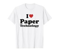 I Love Paper Technology Student Major Graduation Camiseta