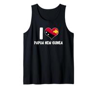 I Love Papua Nueva Guinea I Love PNG Bandera Corazón Camiseta sin Mangas