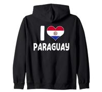 I Love Paraguay - Bandera de corazón paraguayo Sudadera con Capucha
