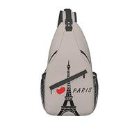 I Love Paris Cross Chest Bag Sling Mochila Moda Senderismo Daypack Unisex Chest Shoulder Bag