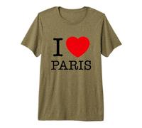 I Love Paris Graphic Tees - Novelty T-Shirts & Cool Designs Camiseta Premium
