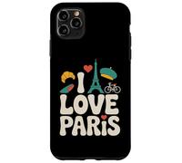 I Love Paris Torre Eiffel Arte en bicicleta Carcasa para iPhone 11 Pro Max