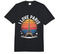 I Love Paris Torre Eiffel Sunset Style Comfort Colors Adult Heavyweight T-Shirt