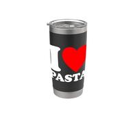 I Love Pasta, I Heart Pasta Vaso térmico de acero inoxidable de doble pared