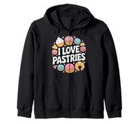 I Love Pasteles Cupcakes Macarons Joy Sudadera con Capucha