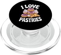I Love Pastries Donuts Croissant Crema Batida PopSockets PopGrip para MagSafe