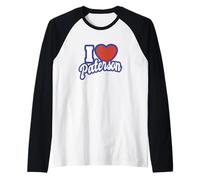 I Love Paterson Nueva Jersey Camiseta Manga Raglan
