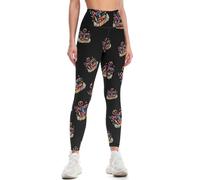 I Love Peace Novelty - Pantalones de yoga para mujer, leggings suaves de cintura alta para entrenamiento y correr, Estilo:, L