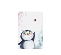I Love Penguins Printing - Ambientador para coche, 10 piezas, hojas aromáticas, accesorios para colgar en el coche con cuerdas para decoración