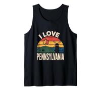 I Love Pennsylvania Paisaje de patrimonio escénico Camiseta sin Mangas