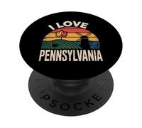 I Love Pennsylvania Paisaje de patrimonio escénico PopSockets PopGrip Adhesivo