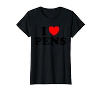 I Love Pens - Rotulador de Tinta con Forma de corazón Camiseta gráfica económica