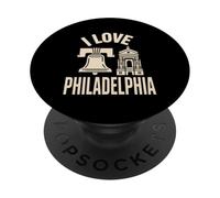 I Love Philadelphia Liberty Bell Icono PopSockets PopGrip Adhesivo