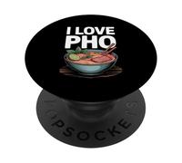 I Love Pho Noodles Cocina vietnamita PopSockets PopGrip Adhesivo